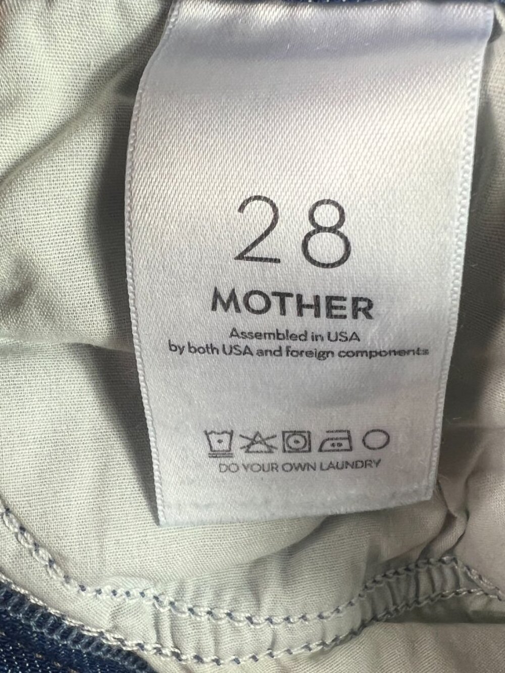 Mother Jeans Women 29x27* Kick It Ankle Straight Light Blue Stretch Denim Tag 28 - Picture 8 of 16